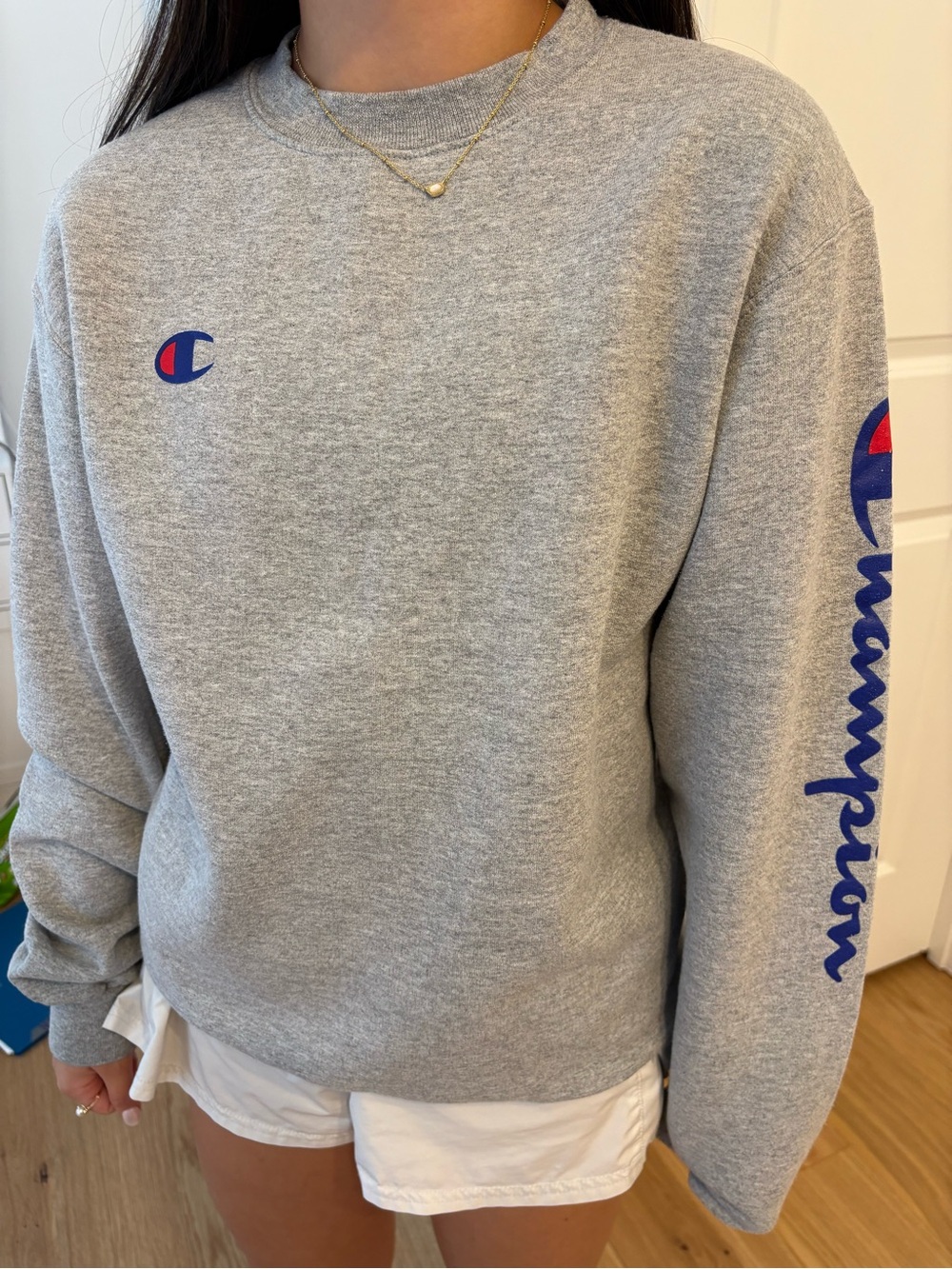 VTG Champion Gray Crewneck Sweatshirt